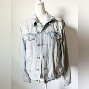 Distressed Denim Jacket